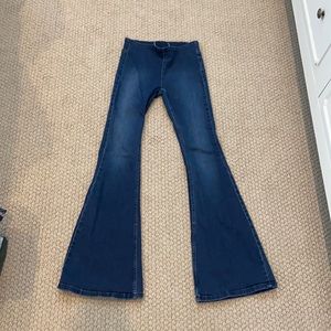 Free People Penny Pull-on Flare Jeans